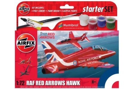 Macheta plastic avion RAF RED ARROWS HAWK 1:72 Airfix A55002A