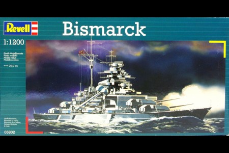 Macheta nava Bismarck 1/1200, Revell 05802