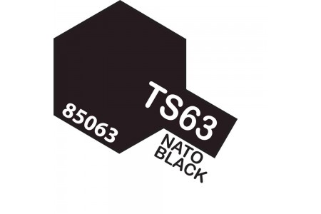 Tamiya TS-63 Nato Black Flat - Vopsea pentru plastic Tamiya TS-63 Nato Black Flat - Vopsea pentru plastic