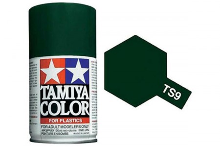 Tamiya TS-9 Verde Britanic - Vopsea spray pentru plastic Tamiya TS-9 Verde Britanic - Vopsea spray pentru plastic