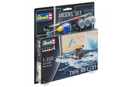 Macheta Submarin German TYPE VII C/41 1:350