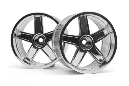 Set jeanta HPI 33478 - LP35 WHEEL MF TYPE CHROME (9mm OFFSET/2pcs)