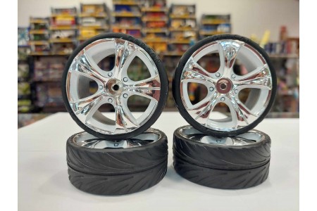 Big Wheel Set 1:10, Set roti on road 1/10 Carson 50090064 