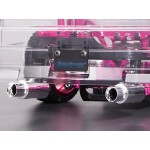 Țevi de eșapament cromate Fastrax duble cu suport pentru caroserie spate FAST2202
