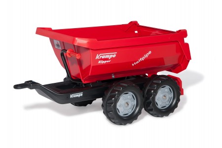 Remorca tractor cu pedale Halfpipe Krampe Rolly Toys cod 123230 Remorca tractor cu pedale Halfpipe Krampe Rolly Toys cod 123230