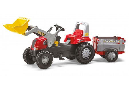 Tractor cu pedale Rolly Junior copii 3-8 ani cod 811397 Rolly Toys
