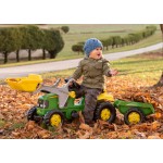 Tractor cu pedale Rolly Kid John Deere, copii 2-5 ani cod 023110 Rolly Toys
