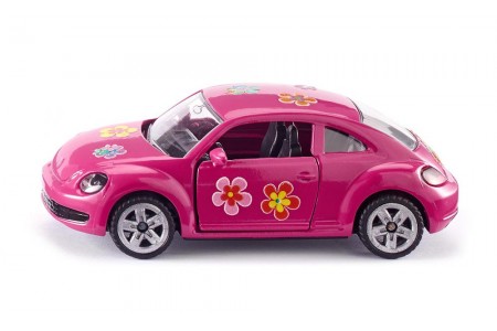 Masinuta VW The Beetle pink metalic SIKU 8 cm