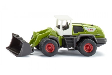 Tractor  metalic Claas Torion 1914 cu incarcator frontal, SIKU 1524