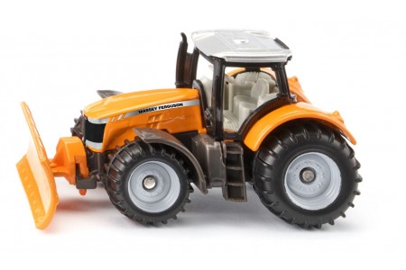 Tractoras Massey Ferguson cu plug deszapezire, Siku metal