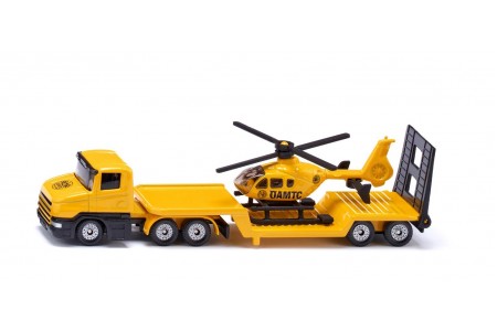 Camion de Politie metalic ÖAMTC cu Elicopter metalic, Siku 1610