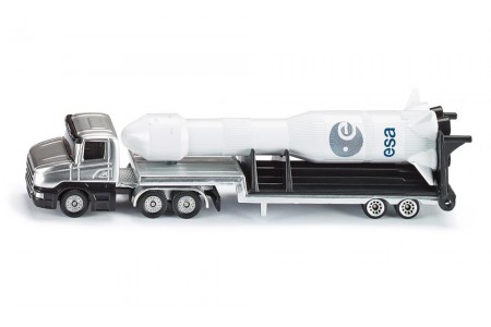 Camion de transportat racheta, Siku metal 18 cm