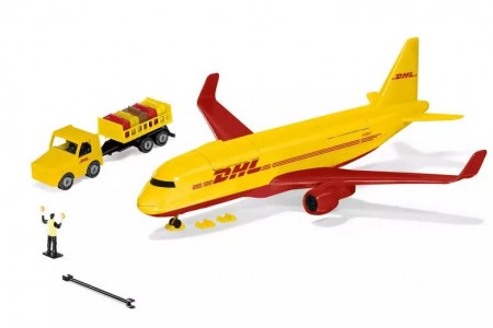 Avion comercial DHL cu accesorii SIKUWORLD 1702