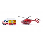 1:87 Mercedes-Benz Ambulanta si  Elicopter, Siku metal