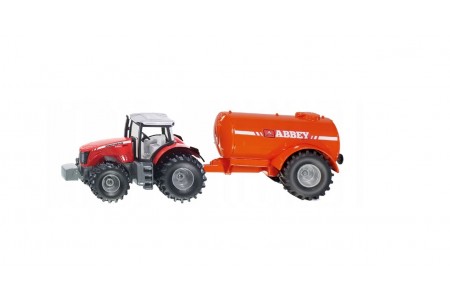 Tractor Massey Ferguson cu cisterna Abbey, Siku 1:50