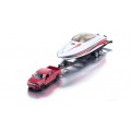 Masinuta Ford F150 cu barca sportiva, Siku 1:50