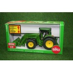 Tractor John Deere cu incarcator frontal 1:32 Siku metal