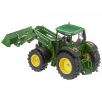 Tractor John Deere cu incarcator frontal 1:32 Siku metal