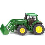 Tractor John Deere cu incarcator frontal 1:32 Siku metal