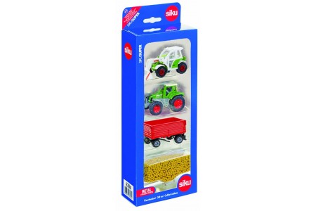 Set tractoras Claas, cu remorca Siku