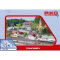 Dorf set PIKO - Set case 5 buc 1:87 HO